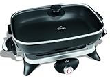 Rival s16rb 12-by-16-inch Oblong Electric Skillet with Removableパン、ブラックホームSupplyメンテナンスストア
