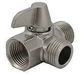 シャワーフロー切替弁、真鍮のソリッド真鍮製レバーハンドル – by Plumb USA 34145s