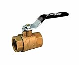 Everflow Supplies 605t034-nl鉛フリープレミアムフルポート鍛造真鍮ボールバルブメスねじ付きIPS接続 2 Inch 605T002-NL 1
