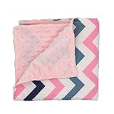 カラフルなストライプnewborn-baby-bassinet-soft-swaddle-warm-blankets-stripe-polar-fleece-sleeping