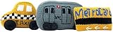 Estella Baby Toy Set with Rattles - Taxi, Train and Metrocard [並行輸入品]