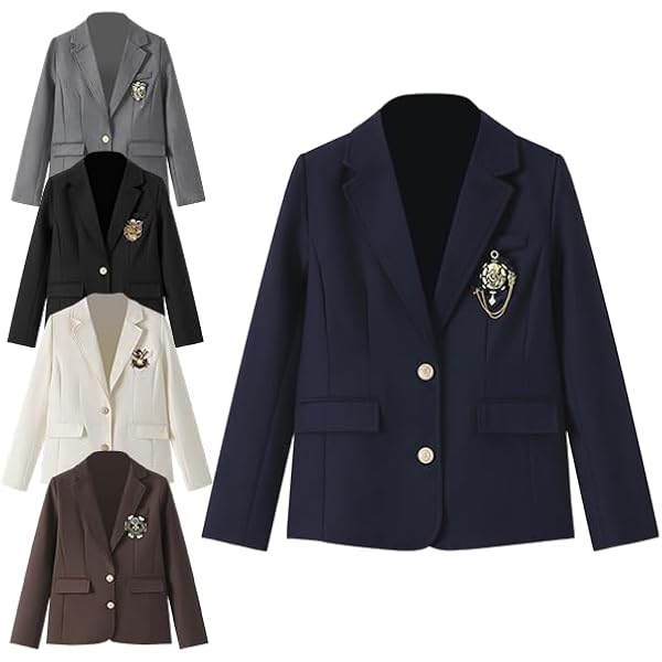 美品】洋服の青山 ダブルジャケット レディース 春夏 ネイビー 紺 仕事