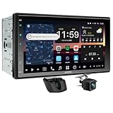 【ハイエンド Androidナビ】MYATOTO X10 7インチ 2din ナビ QLEDタッチスクリーン - HDMI入力, デュアルBluetooth接続, 前後のカメラを含む, 4G LTE内蔵, CarPlay & Android対応, GPSナビ搭載, 8GB + 128GB TFカード, 自動音量調整SCVC機能, DSPオーディオ最適化