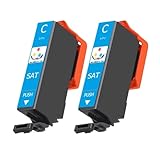 SAT 互換インクカートリッジ SAT-6CL SAT-C (シアン)2本セットさつまいもサツマイモプリンターインク 増量対応機種：EP-712A 713A 714A 715A 812A 813A 814A 815A