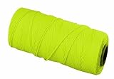 Bon 11-877 18 No.500-Feet EZC Bricklayers Braided Nylon Line, Neon Yellow [並行輸入品]