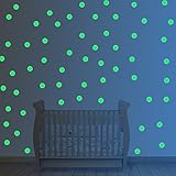 Amaonm? 45 Pcs Removable Vinyl Circle DIY Glow in the Dark Wall Decals Luminous Light Fluorescent Wa