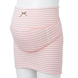 犬印本舗）ふんわりパイルボーダー妊婦帯（ピンク） 【M】