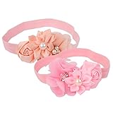 Lovoski 2個　赤ちゃん　女の子　花　写真撮影　小道具　ヘアバンド　ヘッドバンド　髪飾り　可愛い　ソフト