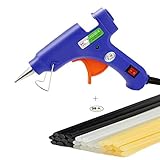 Cookie Talk グルーガン プロ小型グルーガン 20ワット デントリペア用 便利な接著剤道具 高温タイプ 透明 黄色 黒色 グルースティック30本付 DIY•仕事に最適