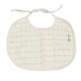 SweetLayette オーガニックコットン新生児男女兼用よだれかけスクエアドット (Square Dot 1P)