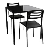 タマリビング ダイニングテーブル 3点セット セサミ ブラック 50001623