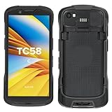 Zebra Symbol TC53 TC58 ハンドヘルドバーコードスキャナーモバイルターミナル用保護カバーバンパーケース、頑丈なケース ブラック
