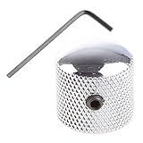 ノブボタントーンボリュームドームノブギターベース FD メタルクローム