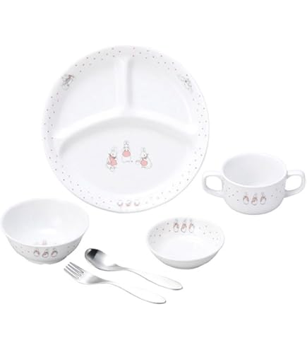 Amazon.co.jp: ハローキティフェイスプレートセット 竹製食器 FUNFAM