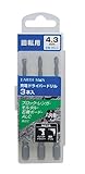 高儀 EARTH MAN 回転用 充電ドライバードリル 六角軸 4.3mm 3本入