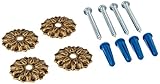 The Hillman Group 121071 Brass Flower Mirror Rosette by The Hillman Group