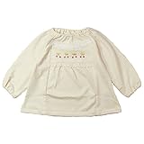 《H29年春物》(日本製) Pample Mousse(パンプルムース) キラメキタック天竺さくらんぼ刺繍オーバーブラウス 95cm /IV NO.DP-71209