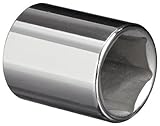 Martin B622 11/16 Type II Opening 3/8 Square Drive Socket 6 Points Standard 1-1/8 Overall Length Chr