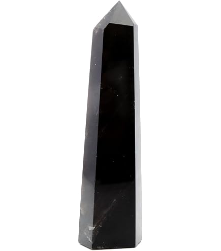 Amazon.co.jp: （風水堂）黒水晶【モリオン原石】六角柱 ポイント