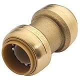 Cash AcmeU006LFAPush Fit Sharkbite Brass Coupling-3/8"X3/8" COUPLING (並行輸入品)