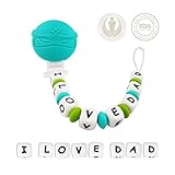 Lil' Teethers Pacifier Clip + Teething Toy - Easily fits onto ALL Pacifiers & Infant Sensory Toys, C