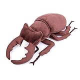 リアルなクワガタぬいぐるみ、クワガタ科アトラス動物昆虫カブトムシぬいぐるみ、26cm柔らかい甲殻類動物モデル、ユニークなカブトムシぬいぐるみおもちゃモデル人形子供へのギフト…