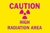 Brady 88731 Self Sticking Polyester, 7" X 10" Legend "Caution High Radiation Area (W/Picto)" [並行輸入品]