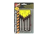 Sterling Precision Steel Screwdriver Set - 6 Pack Phillips #0 and #1, Slotted 1.4, 2.0, 2.4 and 3.0m