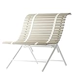 sudare by nendo produced for PATIO PETITE テラス、ベランダ用家具 sudare ラウンジチェア ホワイト×クールグレイ 635508