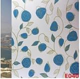 Generic 50cmx120cm New stained glass film Plant Vine Stained Window Glass Film Privacy Protection De
