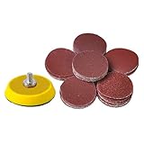 60枚入り 2インチ 混合 グリット サンダーディスク サンディング 研磨パッド バッカープレート付