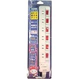 ノア:ノア 雷ガード付 6ヶ口6スイッチ省エネタップ NC-1570S 型式:NC-1570S