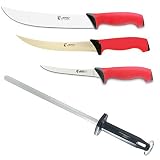 Jero TRシリーズButcher Knifeセット – 10 " Cimeter – 8 " Breaking /トリム – 6 " Curved Boning – ソフトTractionグリップ