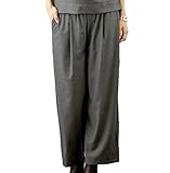 Angeliebe エンジェリーベ マタニティ パンツ 産前 産後 対応 ストレッチ ワイドパンツ 妊婦服 ズボン フリー 杢 グレー 21688 21688200