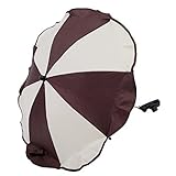 Altabebe AL7001-27 Universal Stroller Umbrella Anti-UV 50 Plus (Brown/Beige) by Altabebe