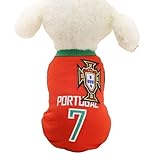 RIOSTUDIO 犬服 春 夏 犬の服 夏用 タンクトップ 涼しいサッカーユニフォーム 通気性メッシュ通気メッシュベスト ノースリーブベスト わんこ服 小型犬 中型犬(①レッド×グリーン7号,XL)