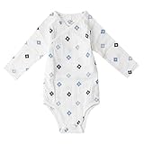 エイデンアンドアネイ ロングスリーブ ボディスーツ 長袖 カバーオール ロンパース Aden+Anais （サイズ：3-6m、カラー：Blue aztec） 30207 [並行輸入品]