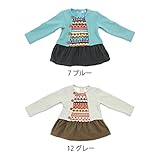 【SiShuNon/Kiccoly】着テル風起毛ボアトレーナー キッコリー 起毛 ボア トレーナー 120 7 ブルー