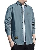 [COMOOS] シャツ メンズ 長袖 メンズ 服 夏服 綿 無地 シャツ ビジネス カジュアルシャツ お洒落 トップス