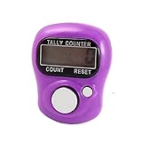 uxcell プラスチック 調節可能 バンド 0から99999 指輪 電子 カウンター 数取器 指用