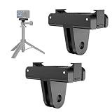 DJI Osmo Action用クイックリリース式アダプターマウント 三脚/自撮り棒用磁気アダプターマウント アクションカメラコネクター GoPro専用三脚 自撮り棒 アクセサリー（2枚セット）