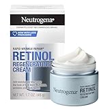 Neutrogena モイスチャライジング 迅速なリンクルリペアレチノールアンチリンクルリジェネフェイスクリーム、昼と夜の使用、1.7オズ