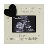 Oaktree Gifts Baby Countdown Scan Photo Frame for Mummy & Daddy 4 x 3 [並行輸入品]