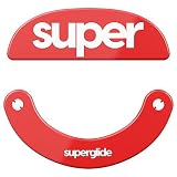 Pulsar Gaming Gears Superglide2(Type C) マウスソール for Pulsar X2V2/X2H/X2(Medium&mini) Wirelessマウスフィート [ 強化ガラス素材 ラウンドエッヂ加工 高耐久 低摩擦 Super Smooth ] Red