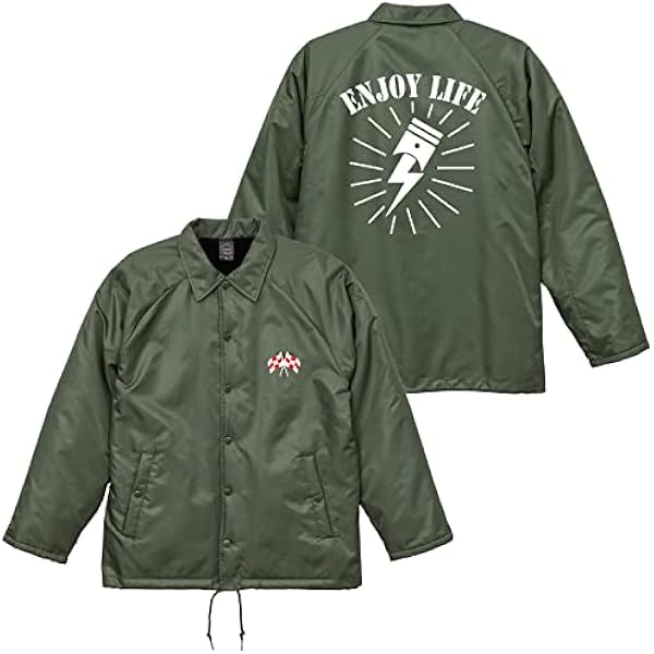 25 TA LIFE コーチジャケット XL Amazon | ENJOY LIFE ピストン コーチジャケット バイカー