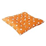 ikevan新しいソフトホームオフィス装飾スクエア臀部シートクッション椅子クッションパッドメモリコットン枕カーシート15.7 " X 15.7 " 40*40cm (15.7"*15.7") オレンジ