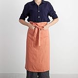 ソムリエエプロン カフェやレストランの給仕人エプロンメンズ エプロンレデース 女性用 おしゃれ 人気 可愛い 大人 使いやすいナチュラル リ