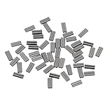 MagiDealロット銅ダブルバレル圧着スリーブforリグMaking直径0.8 – 2 mmボア