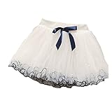チュチュスカート 子供 チュールスカー キッズ ふわふわ チュチュスカート ベビー カラフル チュールスカート バレエ ダンス 衣装 (100, ホワイト　)