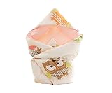(根にルー)PRIELLE 天然コットンベビーおくるみ新生児出産祝いベビー布団（海外直送品） (Pink)